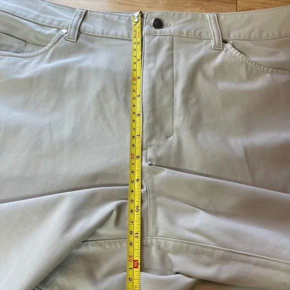Lululemon ABC Classic Fit 5 Pocket Pant Warpstreme Warm Ash Grey Mens 36W 28L